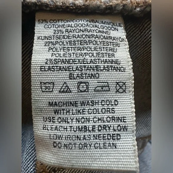 Free People Destroyed Skinny Jeans Destresed size 24 woman’s Strech - Picture 6 of 6